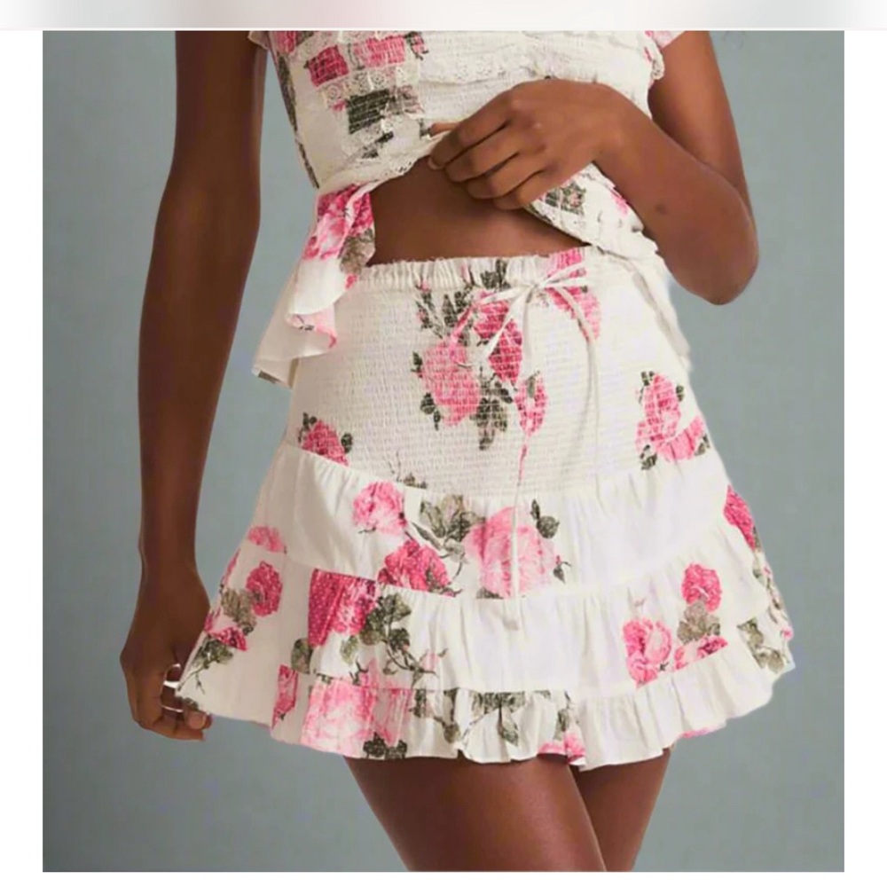 Love Shack Fancy Aldana Skirt